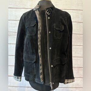 Black Suede Women's Jacket Size XL , Charter Club ,Business Casual,Dress Jacket